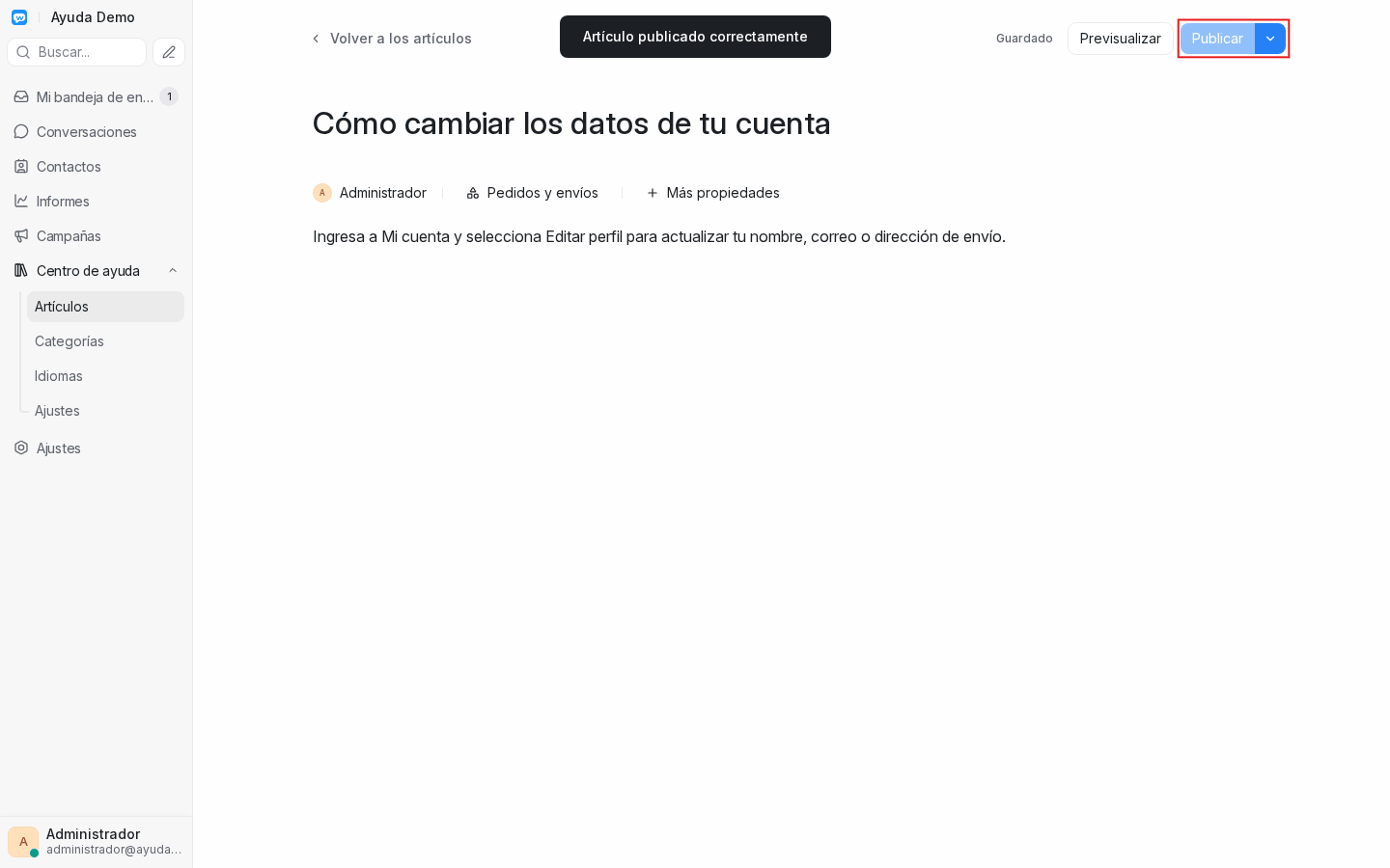 Artículo publicado