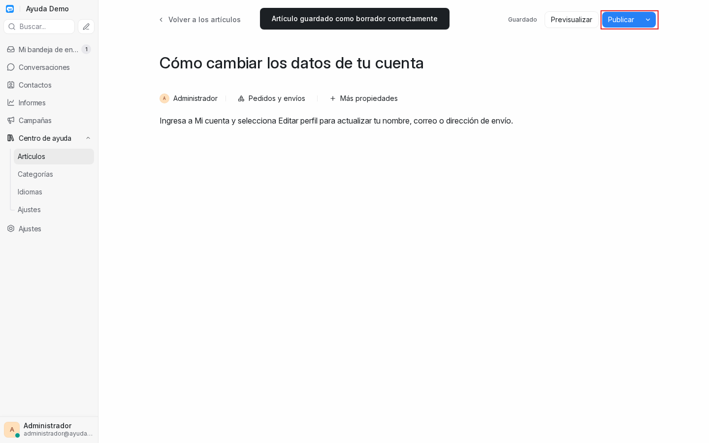 Artículo despublicado (borrador)