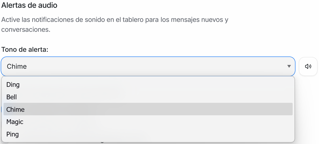 Selector de tono de alerta